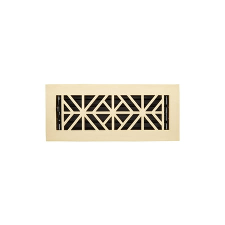 

Signature Hardware 946791-4-14 Farina Brass Floor Register - Brass