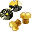 thumbnail image 3 of 2 Motorcycle CNC Aluminum Hole Screws Holder Anti-Rust , Gold Positive, 3 of 8