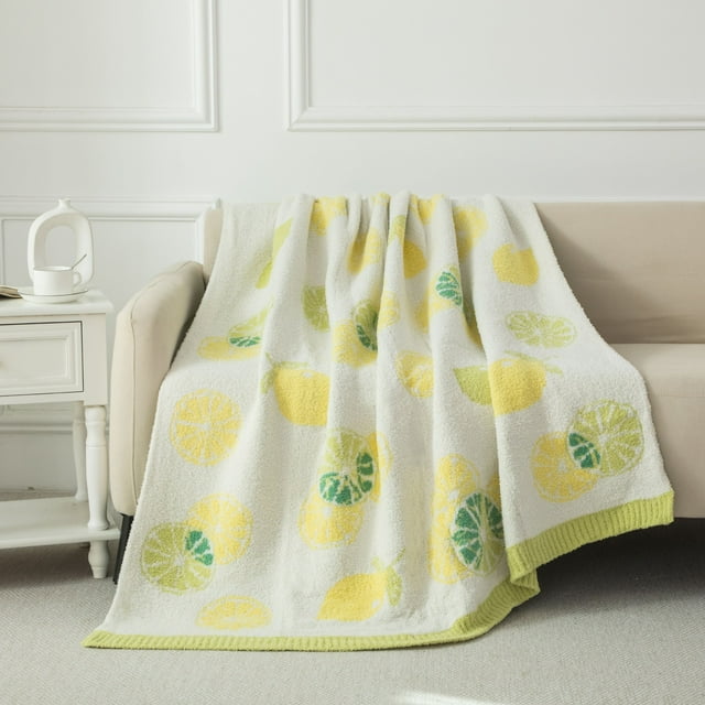 Mainstays Cozy Throw Lemon