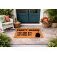 thumbnail image 5 of I Can’t Create A Walmart-ready Title For This Doormat Because The Text Includes A Religious Symbol. - Brown Coir PVC Outdoor Doormat (18x30 inches) 3407, 5 of 5