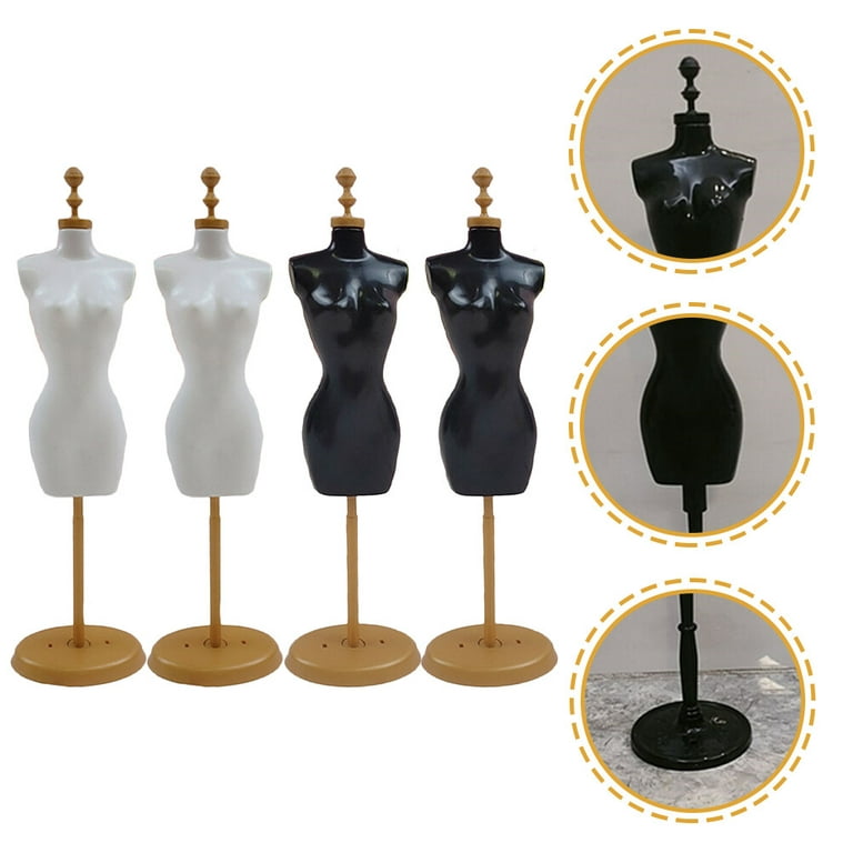 6PCS Clothing Mannequin Stand Creative Doll Dress Support Small House  Accessory