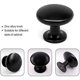thumbnail image 2 of 20 PCS Door Knobs Drawer Knobs 30mm Vintage Handle Cabinet Knobs for Kitchen Cabinet (Black), 2 of 4
