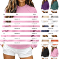 thumbnail image 3 of GZWYHT Womens Mock Neck Sweatshirt Fall Sweatshirts for Women Oversized Mock Neck Sweatshirt Long Sleeve Sweatshirt Blank Mock Neck Sweatshirt Camping Sweatshirts Beige L, 3 of 4