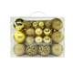 thumbnail image 2 of Juego de adornos de bolas de Navidad 50PCS | Estilos y tamaños surtidos Decoraciones de árboles navideños | Plástico Mate Brillante con Purpurina | Paquete de regalo de repisa de corona fácil de, 2 of 5