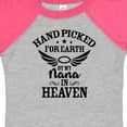 thumbnail image 4 of Inktastic Handpicked for Earth by My Nana in Heaven with Angel Wings Boys or Girls Baby Bodysuit, 4 of 5
