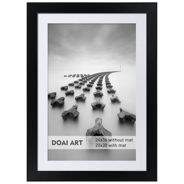 Marco de póster DOAI ART 60 x 90 cm negro para 50 x 75 cm con plexiglás