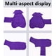 thumbnail image 2 of Bolsa para perros de secado rápido con toalla de baño para mascotas de microfibra súper absorbente elástica con velcro, albornoz de varios colores-púrpura-L, 2 of 5