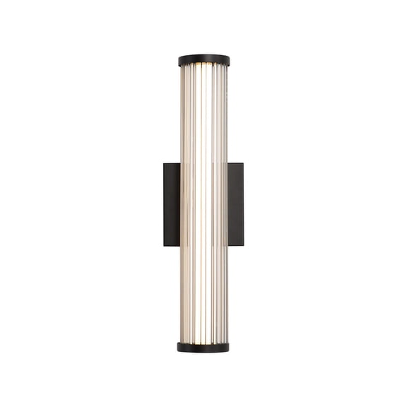 Golden Lighting Rodara Integrated LED 17in Outdoor Wall in Matte Black