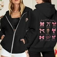 thumbnail image 1 of TINZ Veste à Capuche Décontractée à Manches Longues avec Poche Zippée et Cordon de Serrage pour Femmes, Sweat à Capuche en Rayonne, 1 of 5