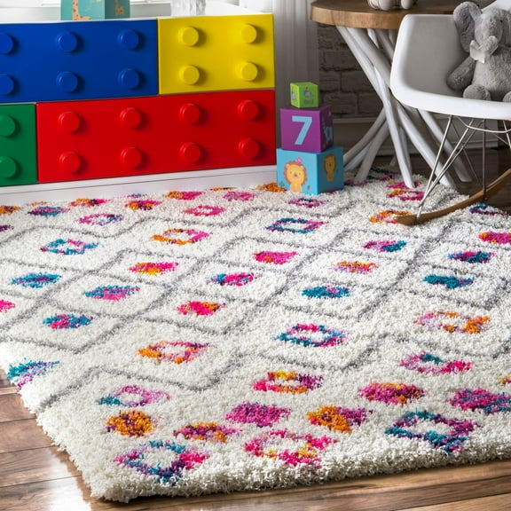 nuLOOM Tatyana Moroccan Shag Area Rug, 5' 3", Pink