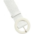thumbnail image 3 of YooGuoGuo Women's Round Buckle Elastic Straw Belts Boho Waist Belt, 3 of 4