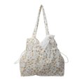 thumbnail image 1 of Bolso de hombro Floral para mujer, bolso de verano de lona de gran capacidad, bolso diario para mujer, 1 of 6