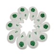 thumbnail image 4 of Juego de 10 Uds. de fundas para cabeza de hierro de Golf, número bordado para palos de Golf, planchas, fundas protectoras resistentes al agua Blanco shamjiam cubiertas de cabeza de hierro de golf, 4 of 9