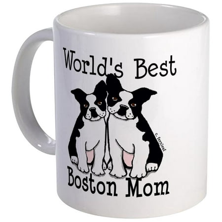 CafePress - World's Best Boston Mom Mug - Unique Coffee Mug, Coffee Cup