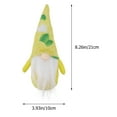 thumbnail image 2 of OFFIGAM Yellow Gnome Figurine Home Decor Cute Collectible 8.3×3.9×2in Unique Garden Ornament, 2 of 10