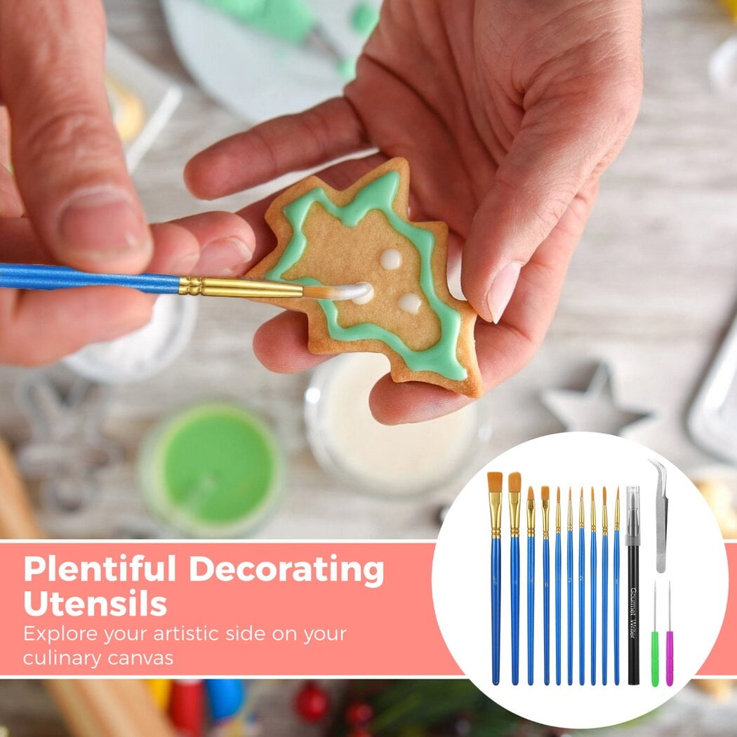 HOLIDYOYO 2pièces Bouteilles De Décoration à Glaçage Pour Gâteaux Et Biscuits De Outils De Pâtisserie Pratiques Et Réutilisables Couleurs Aléatoires