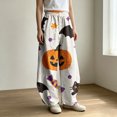thumbnail image 2 of Cargo Pants Women Wide Leg Barrel Baggy Trousers, Elastic High Waist Casual Pants With Pockets Multicolor Fashion Outfits Clothes XL, 2 of 4