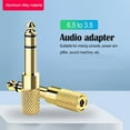 thumbnail image 2 of Seitruly Headphone Adapter 6.35 mm Male to Process Gold Channel Stereo FemaleWear-resistant Jack Audio Plug Dual 3.5 Converter mm Plating Type6 NO6, 2 of 6