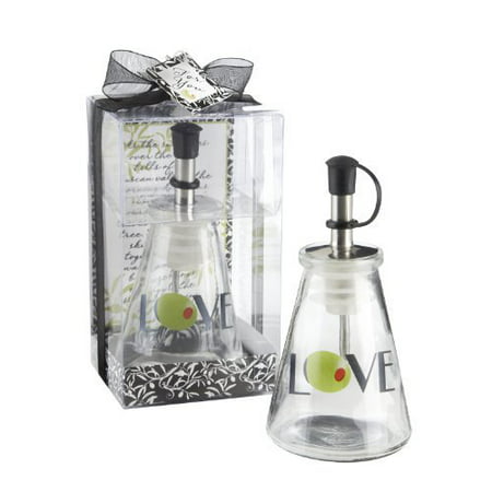 Olive You! Glass LOVE Oil Bottle in Signature Tuscan
