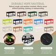 thumbnail image 6 of WestinTrends Malibu Patio Outdoor Coffee Table – 35" All-Weather Poly Lumber Adirondack Porch Table, Black, 6 of 14
