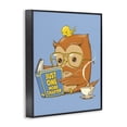 thumbnail image 2 of Stupell Industries Contemporary One More Chapter Owl Black Framed Giclee Art, 16 x 20, by Tobe Fonseca, 2 of 8