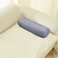 thumbnail image 2 of Lijie Coussin Rond Cylindrique Accessoires de Soutien Dorsal Housse Lavable Gris, 2 of 6