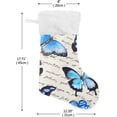 thumbnail image 2 of Coolnut 1PCS Butterflies on The Text Christmas Stockings, Family Holiday Party Personalized Gift, Christmas Decorations Mantel Decor, 17.71"x12.20", 2 of 7