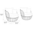 thumbnail image 3 of Ensemble de fauteuils Dune hometrends, 3 of 9