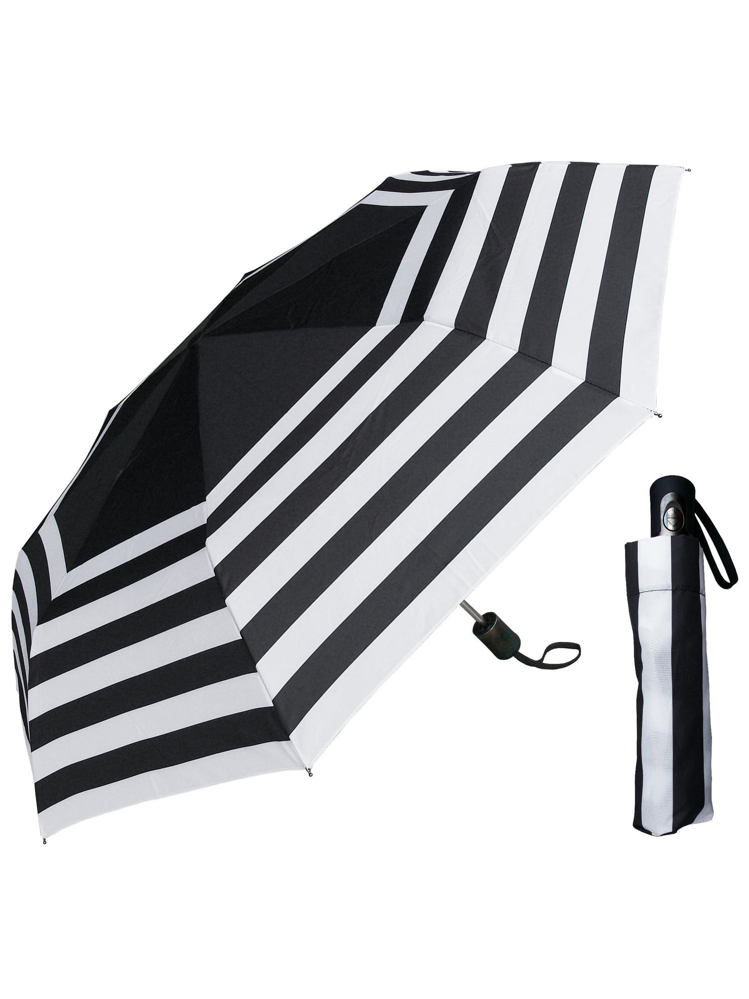 RainStoppers Umbrella Auto Open/Close Changing Color Music Print 44 Black/White 