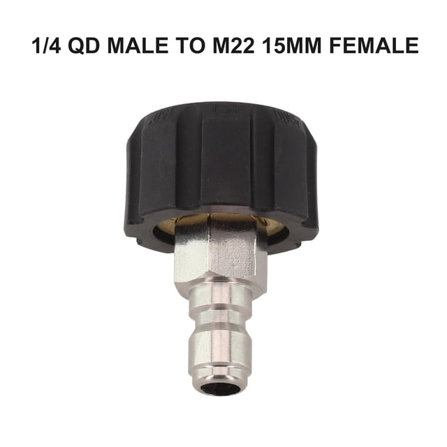 1/4 3/8 Quick Connect Male To M22 14mm 15mm Female Pressure Washer Adapter