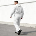 thumbnail image 5 of Men Hooded Long Sleeve Jumpsuit Full Zip Coverall with Multi Pockets for Workwear, 5 of 5