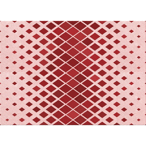 Ahgly Company Indoor Rectangle Patterned Pink Area Rugs, 8' x 12'