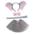 thumbnail image 2 of Disfraz de cosplay,Conjunto de disfraz de animal para fiesta de cosplay,Accesorios para disfraces de Halloween con diadema para niñas,Diadema con orejas y pajarita para, 2 of 8