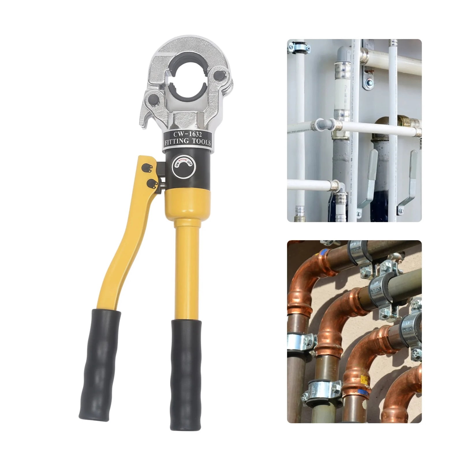 8 Tons Hydraulic Crimping Tool TH TYPE With 16/20/25/32 Mm For Crimping Aluminum-plastic Pipes, Pex Pipes, Steel Pipes ,Comfortable Operation