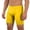 Yellow, variant on Telankuip Underwear for Men Solid Color Soft Breathable Casual and Sports Boxer Briefs Stretch Straight Leg Cut Slim Fitted Comfortable Supportive Daily Wear Underpants Yellow XL