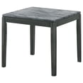 thumbnail image 4 of Mozzi Square Faux Marble Side End Table Grey and Black, 4 of 7