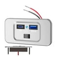 thumbnail image 1 of RV USB Outlet Fast Charging Car USB Port Car Charger Adapter USB Plug for Car RV Marine Marine Truck, 1 of 6