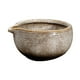thumbnail image 2 of Cuenco de cerámica para matcha de estilo japonés hecho a mano con pico vertedor. Tradicional japonés. blanco, 2 of 9