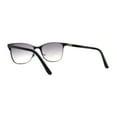 thumbnail image 4 of Mens 90s Fashion Metal Rim Rectangle Bifocal Light Sunglasses Reader Gunmetal +3.5, 4 of 4