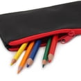 thumbnail image 2 of Pen+Gear 3 Pocket Pencil Pouch in Black Polyester with Red Zip, 2 of 5