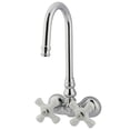thumbnail image 1 of Kingston Brass Cc80T1 Hi-Rise Spout Clawfoot Tub Filler - Polished Chrome Finish, 1 of 2