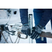 Mechanix Wear Large Gray Fleece Lined Cold Weather Gloves With Double Reinforced Thumb, Hook And Loop Wrist Closure, Wind-Resistant Barrier And Rubberized Palm