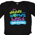 thumbnail image 4 of Inktastic Worlds Best Electrician Daddy Boys or Girls Long Sleeve Baby Bodysuit, 4 of 5