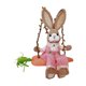 thumbnail image 2 of CaiYueKe Wooden Rabbit Ornament Handmade Forest Style Hanging Decor Home Wall Art Rustic Farmhouse Easter Spring Decoration Gift for Garden Patio Shelf Tabletop Display, 2 of 8