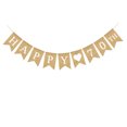 thumbnail image 4 of unbranded Guirnalda De Arpillera Khaki Para De Fiesta Con Banderín Para Colgar, 4 of 7