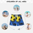 thumbnail image 6 of Yellow Blue Soccers Footballs Swim Trunks Board Shorts Beach Pants Bathing Bottoms XS, 6 of 8