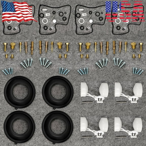 FOR HONDA V45 MAGNA 700 VF750S VF750F DIAPHRAGM FLOAT Carburetor Repair Kit USA