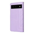 thumbnail image 4 of Allytechgroup Wallet Case for Google Pixel 6, Premium PU Leather Slim Flip Cover Stand Bumper Shockproof Protective Cards Slots Anti-Scratch Phone Case for Pixel 6, Purple, 4 of 12