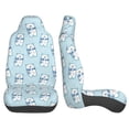 thumbnail image 3 of Yiaed blue Scarf Bear Print Car Seat Covers,Universal Auto Seats Protector Fits for Car,SUV Sedan,Truck,Automotive Seat Covers & Accessories(Two packs), 3 of 7