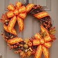 thumbnail image 5 of Miwamany Fall Decor, Candy Corn Wired Ribbon 2.5 in x 179.9 in, Thanksgiving Wreath Bow Craft for Gift Wrapping Home Decor DIY Roll, 5 of 6